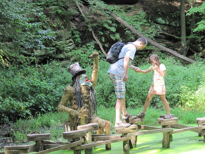 Taťka to se mnou šel pozpátku... 