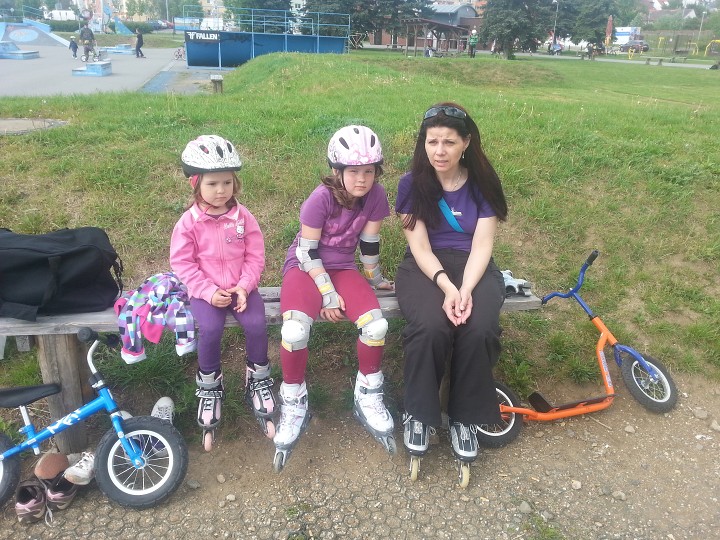 Na bruslích ve Škodaparku 