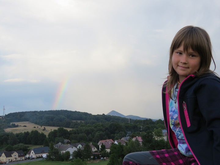 Duha nad Lužickými horami 