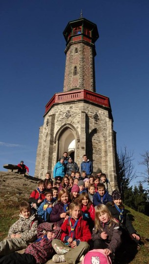 Skautské podzimky - rozhledna Štěpánka 